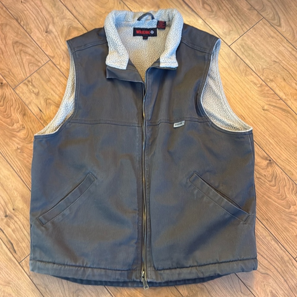 Men’s Wolverine fleece lined vest